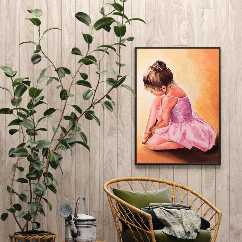 5D DIY Full Drill Diamond Painting Ballet Girl Embroidery Craft Needlework Set