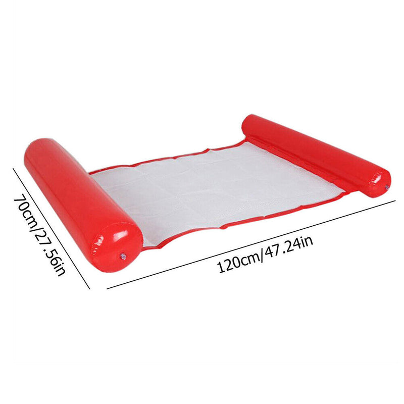Foldable Water Hammock Swimming Pool Inflatable Air Mattress Floating Chair Bed
