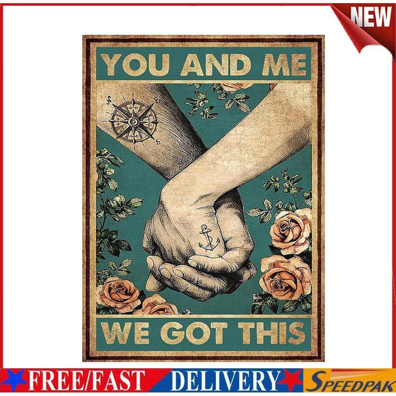 Full Embroidery Hand in Hand Printed Cross Stitch 11CT 3 Strand Cotton Kit