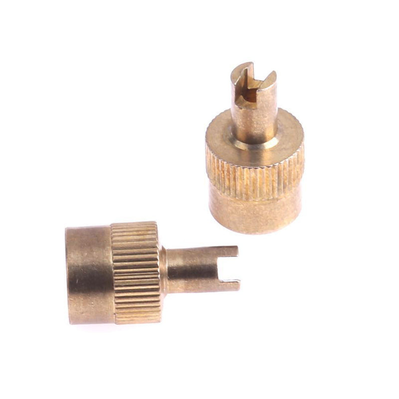 10Pcs Cup Slotted Head Valve Stem Caps for Car Motorcycle Schrader Vent