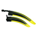 2pcs MTB Bike Mudguard Wings Set Cycling Bicycle Front Rear Fender (Yellow)