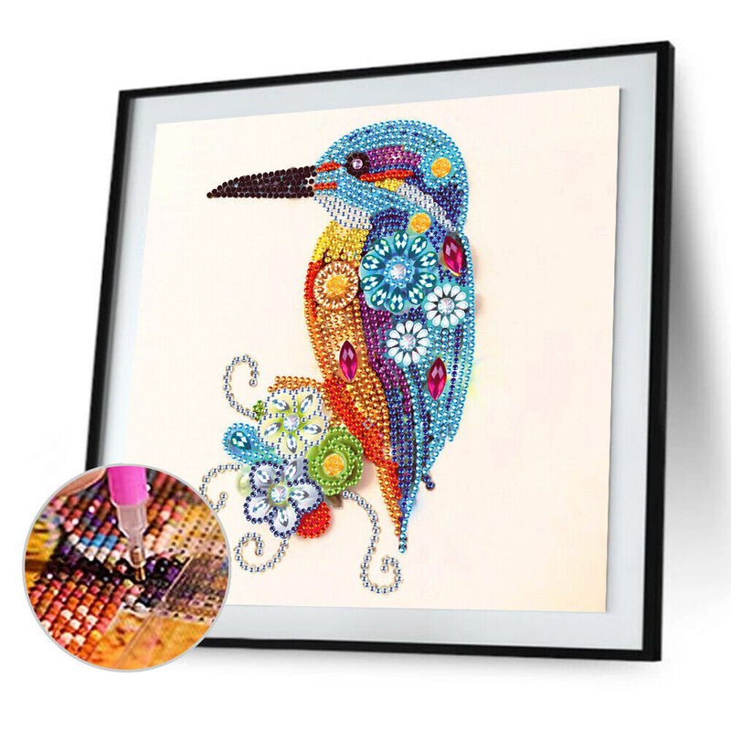 5D Partial Special Shaped Diamond Painting Hummingbird Poster Kit (UP262) Newly