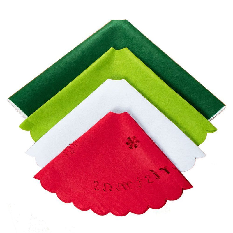 Xmas Floor Cover Carpet Floor Mat Christmas Tree Skirt 4 Layers Outdoor Blanket