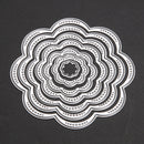 7Pcs/Set Flower Circles Metal Cutting Dies Stencils DIY Scrapbook Newly