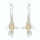 Korea Jewelry Drop Earrings Crack Shell Flower Petal Earrings Dangle Stud