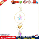 Metal Rainbow Collection Hanging Star Moon Crystal Prisms Home Decor (38) Newly
