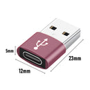 2pcs USB 3.1 Type C Female to USB 3.0 A Male Adapter Support Data Sync+Charging