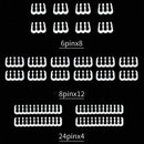 24pcs Cable Comb Organizer PC Power Cables Wiring Computer Cable Manager Clamp
