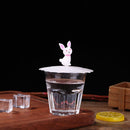 Reusable Silicone Cup Cover Heat Resistant Sealed Leakproof Cups Lid (C)
