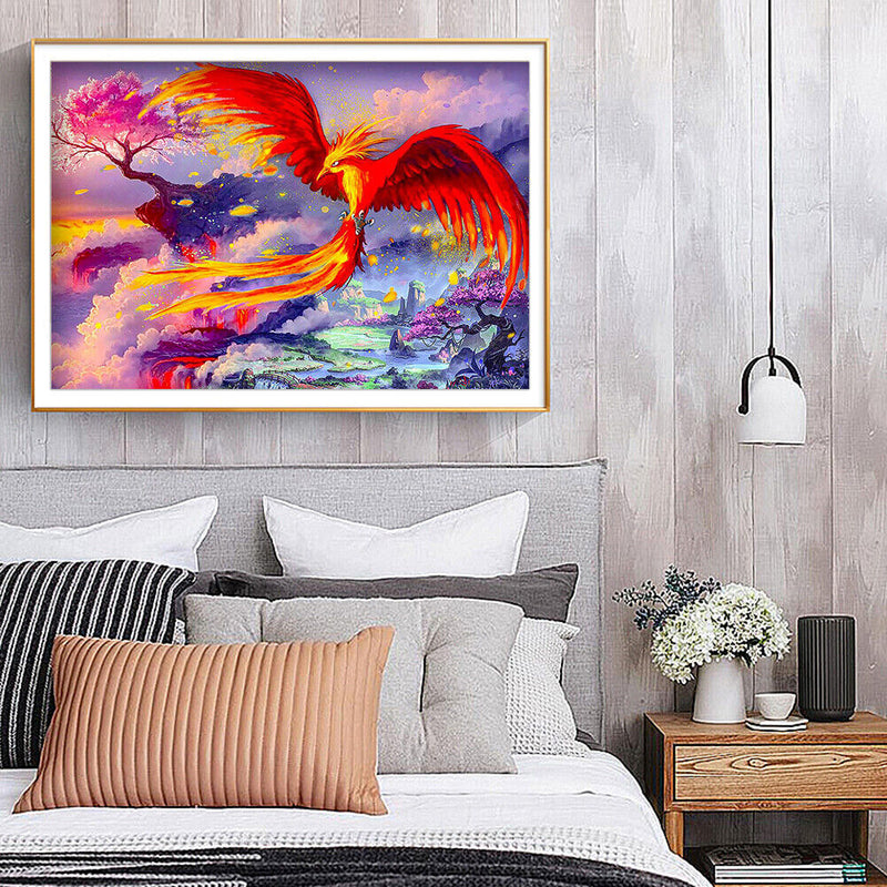 5D Phoenix Diamond Painting Special Shape Rhinestone Drill