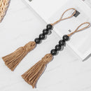 Home Decor With Tassels Wood Bead Garland Hanging Decorations Closet Pendant