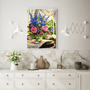 Painting By Numbers DIY Flower Bouquet Hand Painted Canvas Oil Art Picture Kit