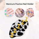 Nail Art Practice Training Display Stand Gel Color False Nails Chart (01)