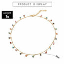 Women Boho Fashion Choker Clavicle Chain Candy Balls Pendant Necklace Gifts