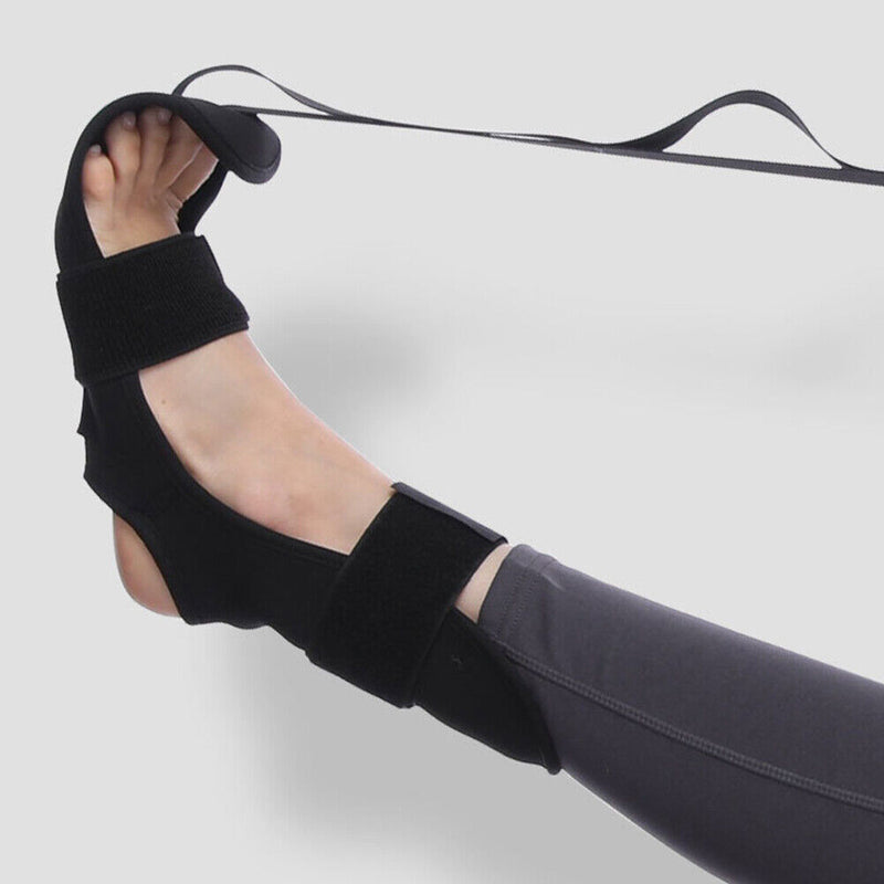 Yoga Leg Stretcher Strap for Ballet Gym Flexibility Stretch Belt (Black) Newly