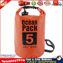 Waterproof Dry Bag Pack Sack Swimming Kayaking River Trekking (5L Orange) Newly