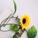 Flowers Cane Sunflower Vine Simulation Flower Rattan Garland Sunflowers