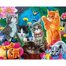 5D DIY Diamond Painting Kits Full Round Drill Cats Party Wall Picture (B4823)