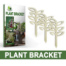 Durable Wood Potted Climbing Frame Flower Support Stand (Leaves 3pcs) Newly