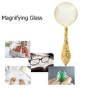 Reading Inspection Jewelry Loupe Carved Handheld Magnifier Magnifying Glass Lens