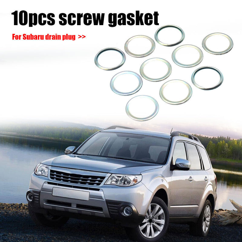 10pcs Oil Drain Plug Crush Washers for Subaru Impreza Legacy 11126AA000 Newly