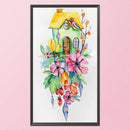 Partial Embroidery Bird House DIY Cross Stitch Kits Stamped 11CT Needlework Set