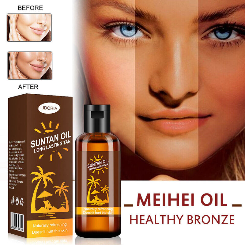 Tanning Lotion Oils Body Bronzer Self Tanning Suntan Sexy Solarium Beach Tan