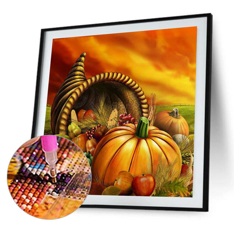 Diamond Painting Sunflower Pumpkin Full Round Wall Picture 30x30cm (B2314)