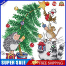 Christmas Cross Stitch Kits 14CT Stamped Embroidery DIY Crafts (C357 Gift)