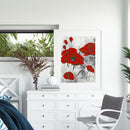Full Cross Stitch 11CT Red Flower Stamped Embroidery DIY Needlework Kits Newly