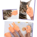 Funny Creative Mini Finger Hands Cat Massage Interactive Kitten Pet Play To