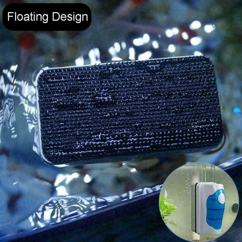 Magnetic Brush Aquarium Floating Glass Cleaner Algae Fish Tank H1R3 high V5F5