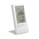 CX-220 Digital Thermometer Hygrometer Alarm Clock Weather Station (White)