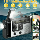 Flashlight Torch Emergency Radio Hand Crank Dynamo Wind Up Solar Weather Radio