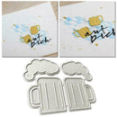 Beer Metal Cutting Dies Stencil Scrapbookings DIY Album Stamps Paper P9M4 U7D3