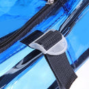 Women/Men PVC Clear Waterproof Backpacks Teen Hologram Schoolbags/Blue
