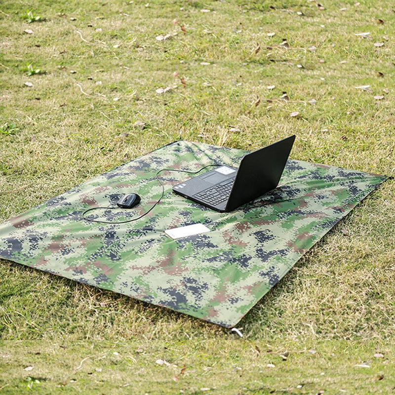 2 pcsOutdoor Picnic Camping Waterproof Moisture Mat Camouflage Beach Blanket