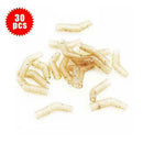 30xRubber Rig Hook Carp Fishing Line Aligner Hair rigs Terminal End Tackle W6A4