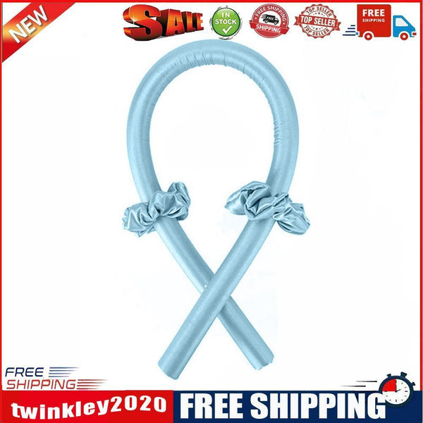 Soft Hair Heatless Curling Rod Foam Sponge Roller Hair Styling Tools (Blue)