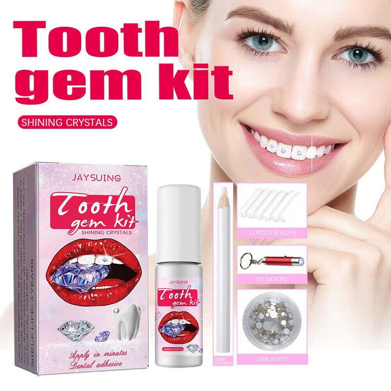 DIY Tooth Jewelry Gems Kit Sturdy Teeth Whitening Gem Kit Professional Ornament