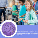 6 inch 11 Tune Musical Instrument Steel Tongue Drum for Beginner (Purple) Newly