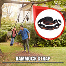 2pcs Reinforced Polyester Hammock Straps Kit Hammocks Hanging Rope (White) Newly