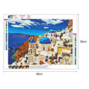 5D DIY Full Drill Diamond Painting Santorini Cross Stitch Embroidery Rhinestones