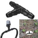 100X Tee Connectors For Irrigation Hose Water Pipe Joints Watering System