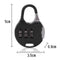 3 Digit Code Combination Password Lock Schoolbag Anti-theft Lock (Black) Newly