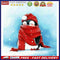 Frameless Oil Paint By Numbers Kit Acrylic Red Scarf Penguin Drawing On Can