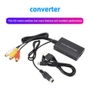 RCA / AV S-Video to HDMI-compatible Converter Audio Video Adapter Black