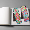 2pcs Special Shaped Drill Diamond Leather Tassel Bookmark DIY Art (SQ05) Newly