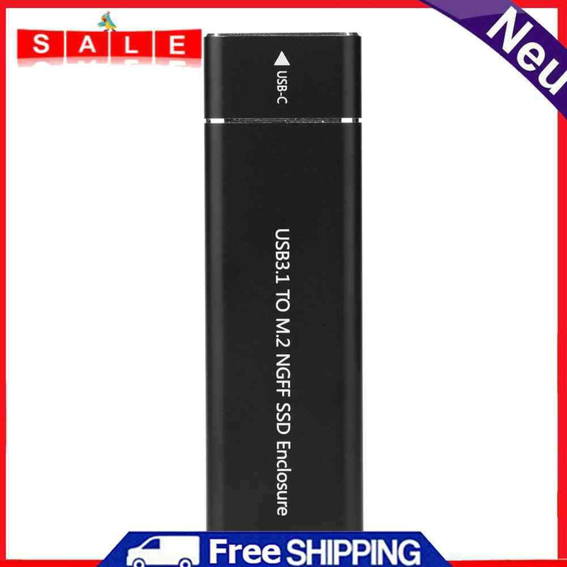 M.2 SSD Enclosure B Key NGFF to USB 3.1 Gen 1 Type C Adapter External SSD Case