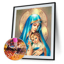 Mother Son 5D Round Diamond Painting DIY Embroidery Kits Needlework Set Art